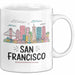 Francisco Kalifornien USA Tasse Geschenk Lustige Geschenkidee Spruch Weiß Trendation