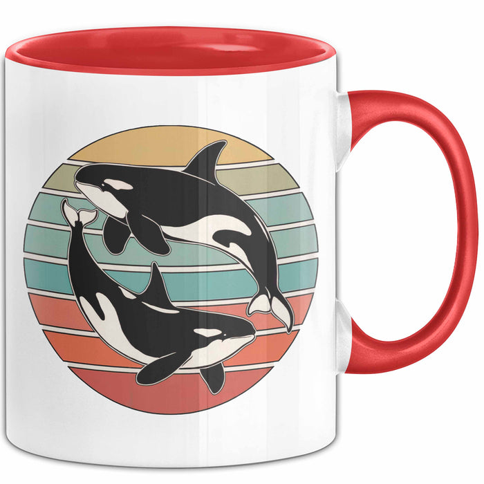 Wal Tier Tasse Geschenk Lustige Geschenkidee Spruch Rot Trendation