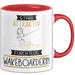 Wakeboarderin Tasse Geschenk Becher Stark Attraktiv Furchtlos Wakeboarderin Lustige Geschenkidee Rot Trendation