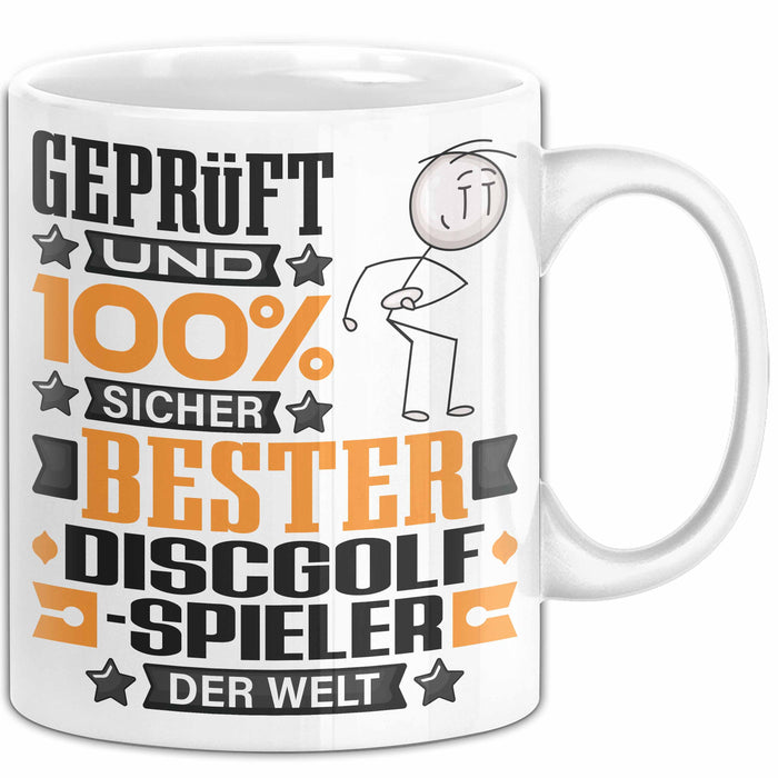 Discgolf-Spieler Geschenk Lustiger Spruch für Discgolf-Spieler Geschenkidee Bester Discgolf-Spieler Der Welt Weiß Trendation