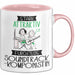 Soundtrack-Komponistin Tasse Geschenk Becher Stark Attraktiv Furchtlos Soundtrack-Komponistin Lustige Geschenkidee Rosa Trendation