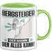 Bergsteiger Tasse Geschenk für Bergsteiger Der Mann Der Alles Kann Geschenkidee zum Geburtstag Grün Trendation