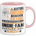 Indie-Fan Geschenk Tasse Lustiger Spruch Erheben Sie Sich Der Indie-Fan Betritt den Raum Rosa Trendation