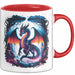 Fantasy Liebhaber Tasse Geschenkidee für Mythologie Fans Rot Trendation