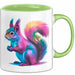 Eichhörnchen Tierliebhaber Tasse Geschenk Lustige Geschenkidee Spruch Grün Trendation