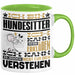 Hundesitter Geschenk Kaffee-Tasse Geschenkidee für Hundesitter Ich Bin Hundesitter Ich Kann Es Dir Erklären Jedoch Nicht Für Dich Verstehen Spruch Lustig Grün Trendation