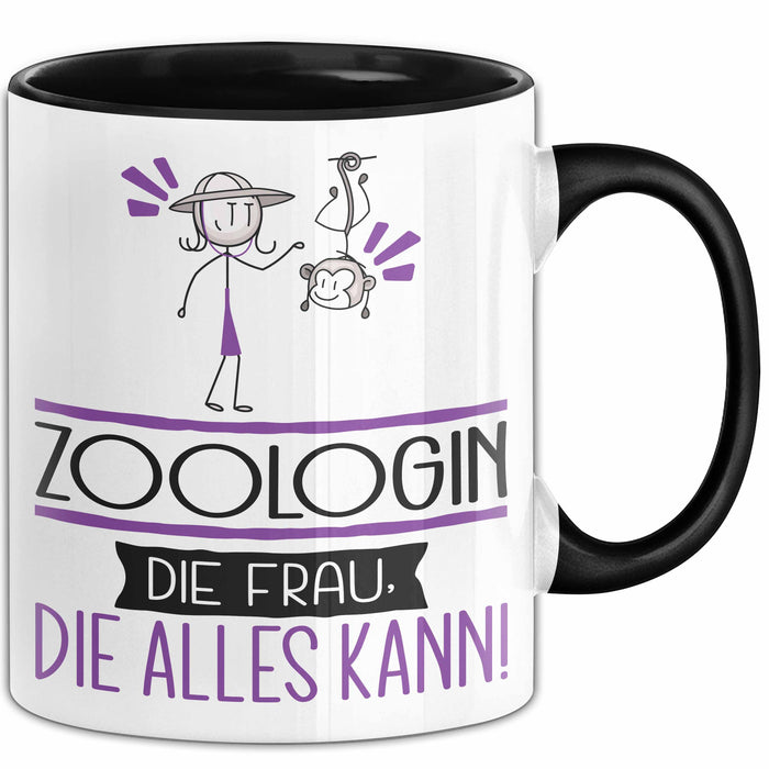 Zoologin Geschenk Tasse Becher Die Frau Die Allen Kann Geschenkidee für eine Zoologin Lustig Trendation