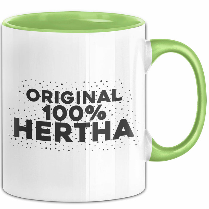 Hertha Tasse Original 100% Hertha Geschenk Grün Trendation
