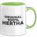 Hertha Tasse Original 100% Hertha Geschenk Grün Trendation