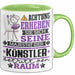 Künstler Geschenk Tasse Lustiger Spruch Erheben Sie Sich Der Künstler Betritt den Raum Grün Trendation