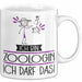 Geschenk für Zoologin Tasse Lustige Geschenkidee Geburtstag Ich Bin Zoologin Ich Darf Das Weiß Trendation