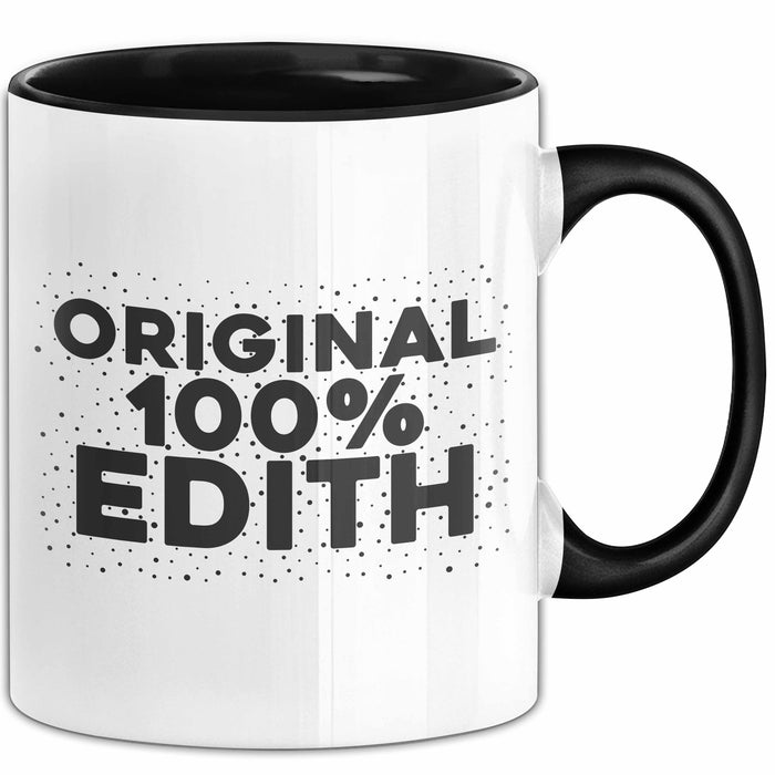 Edith Tasse Original 100% Edith Geschenk Schwarz Trendation
