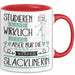 Slacklinerin Tasse Lustiges Geschenk Studieren Kann Wirklich Jeder Nur Die Besten Werden Slacklinerin Rot Trendation