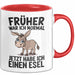 Esel Tier Tasse Geschenk Lustige Geschenkidee Spruch Früher War Ich Normal Jetzt Habe Ich Einen Esel Rot Trendation