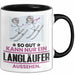 Langläufer Geschenk Tasse So Gut Kann Nur Ein Langläufer Aussehen Geschenkidee Kaffee-Becher Schwarz Trendation