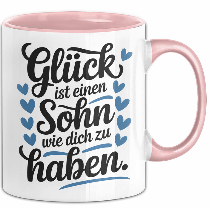Sohn Tasse Geschenk Glueck Ist Einen Sohn Wie Dich Geschenkidee Mama Papa