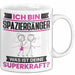 Spaziergänger Tasse Geschenk für Spaziergänger Geburtstag Lustiger Spruch Kaffee-Becher Was Ist Deine Superkraft Weiß Trendation