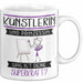 Künstlerin Und Prinzessin Tasse Geschenk Für Eine Künstlerin Geburtstag Was Ist Deine Superkraft Weiß Trendation