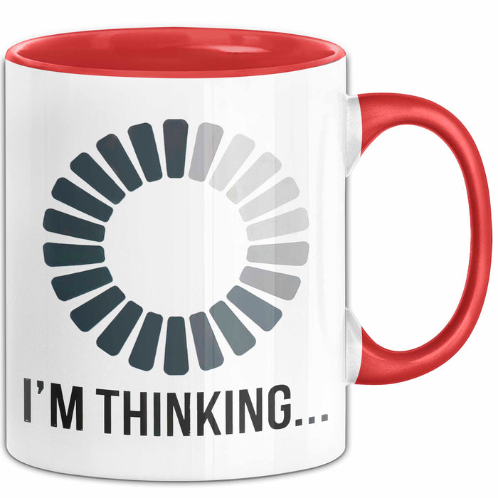 Gamer Gaming Liebhaber Tasse Geschenk Lustige Geschenkidee Spruch Ich Denke Nach Rot Trendation