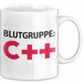 IT Programmierer Tasse Geschenk Blutgruppe C++ Spruch Weiß Trendation