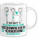 Schwiegercousin Geschenk Tasse So Gut Kann Nur Ein Schwiegercousin Aussehen Geschenkidee Kaffee-Becher Weiß Trendation