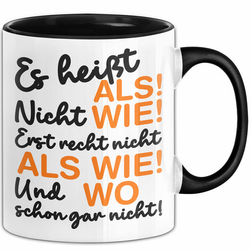 Deutschlehrer Unterricht Tasse Geschenk Lustige Geschenkidee Spruch Trendation