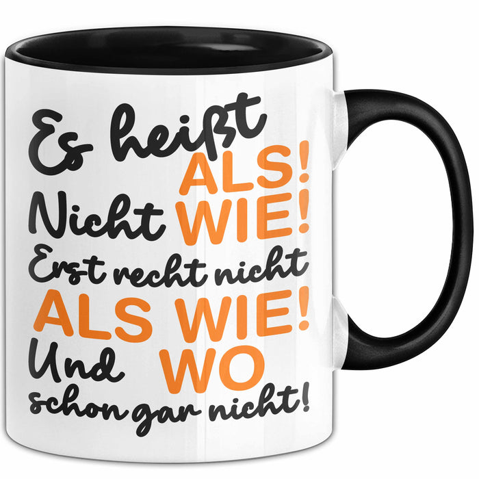 Deutschlehrer Unterricht Tasse Geschenk Lustige Geschenkidee Spruch Trendation