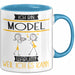 Model Tasse Geschenk Ich Bin Model Warum Weil Ich Es Kann Geschenkidee Geburtstag Blau Trendation