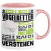 Vogelretter Geschenk Kaffee-Tasse Geschenkidee für Vogelretter Ich Bin Vogelretter Ich Kann Es Dir Erklären Jedoch Nicht Für Dich Verstehen Spruch Lustig Rosa Trendation