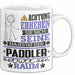 Paddler Geschenk Tasse Lustiger Spruch Erheben Sie Sich Der Paddler Betritt den Raum Weiß Trendation