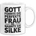 Silke Tasse Geschenk Gott Formte Die Perfekte Frau Silke Geschenkidee Weiß Trendation