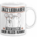 Jazz-Liebhaber Tasse Geschenk für Jazz-Liebhaber Der Mann Der Alles Kann Geschenkidee zum Geburtstag Weiß Trendation