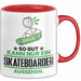 Skateboarder Geschenk Tasse So Gut Kann Nur Ein Skateboarder Aussehen Geschenkidee Kaffee-Becher Rot Trendation