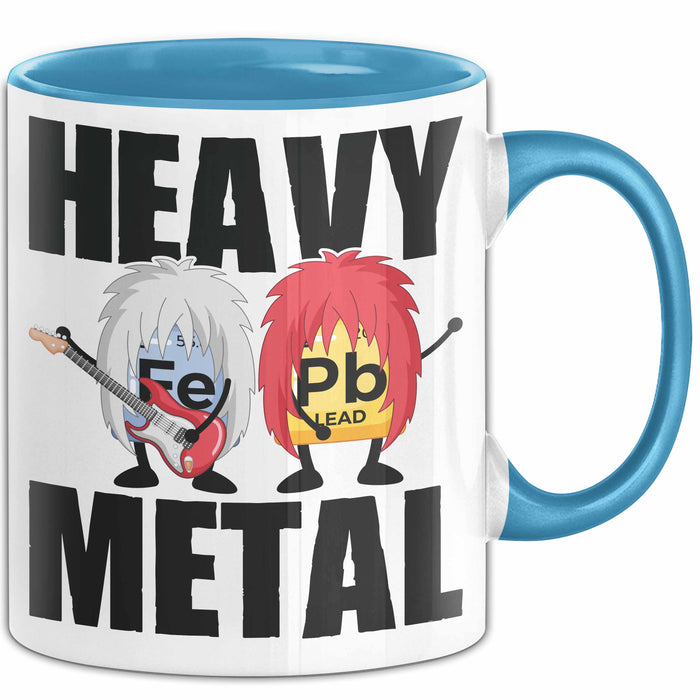 Punk Rock Metal Chemiker Tasse Geschenk Lustiger Spruch Musiker Wissenschaft Blau Trendation