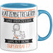 Katzenbetreuerin Und Prinzessin Tasse Geschenk Für Eine Katzenbetreuerin Geburtstag Was Ist Deine Superkraft Blau Trendation
