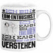 EDM-Enthusiast Geschenk Tasse Lustige Geschenkdiee für einen EDM-Enthusiast Geburtstag Ich Bin EDM-Enthusiast Ich Kann Es Dir Erklären Aber Nicht Für Dich Verstehen Weiß Trendation
