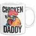 Huhn Tier Bauer Tasse Becher Geschenk Lustige Geschenkidee Spruch Hühnerpapa Weiß Trendation