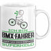 BMX-Fahrer Geschenk Tasse Ich Bin BMX-Fahrer Aber Sag Doch Einfach Superheld Lustige Geschenkdiee für BMX-Fahrer Kaffee-Becher Weiß Trendation