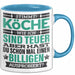 Koch Tasse Geschenk Köche Sind Teuer Lustiger Spruch Geschenkidee Blau Trendation