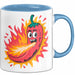 Scharfes Essen Liebhaber Tasse Geschenkidee für Schärfe Fan Blau Trendation