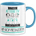 Hip-Hop-Produzentin Tasse Geschenk Becher Stark Attraktiv Furchtlos Hip-Hop-Produzentin Lustige Geschenkidee Blau Trendation