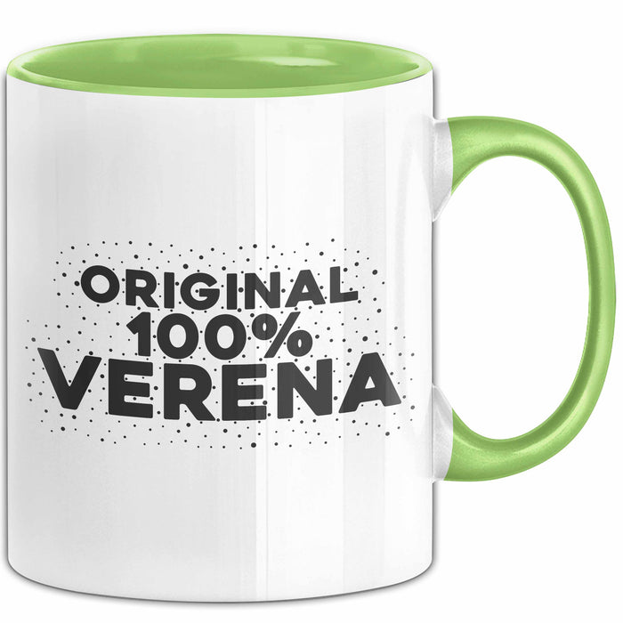 Verena Tasse Original 100% Verena Geschenk Grün Trendation