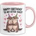 Geburtstagsfeier Otter Tasse Geschenk Lustige Geschenkidee Spruch Alles Gute Zum Geburtstag An Meine Bessere Hälfte Rosa Trendation