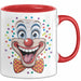 Zirkus Tasse Geschenk Lachender Clown Geschenkidee Künstler Rot Trendation