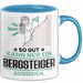 Bergsteiger Geschenk Tasse So Gut Kann Nur Ein Bergsteiger Aussehen Geschenkidee Kaffee-Becher Blau Trendation