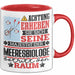 Meeresbiologe Geschenk Tasse Lustiger Spruch Erheben Sie Sich Der Meeresbiologe Betritt den Raum Rot Trendation