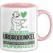 Urgroßonkel Geschenk Tasse Ich Bin Urgroßonkel Aber Sag Doch Einfach Superheld Lustige Geschenkdiee für Urgroßonkel Kaffee-Becher Rosa Trendation