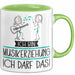 Geschenk für Musikerziehung Tasse Lustige Geschenkidee Geburtstag Ich Bin Musikerziehung Ich Darf Das Grün Trendation