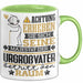 Urgroßvater Geschenk Tasse Lustiger Spruch Erheben Sie Sich Der Urgroßvater Betritt den Raum Grün Trendation