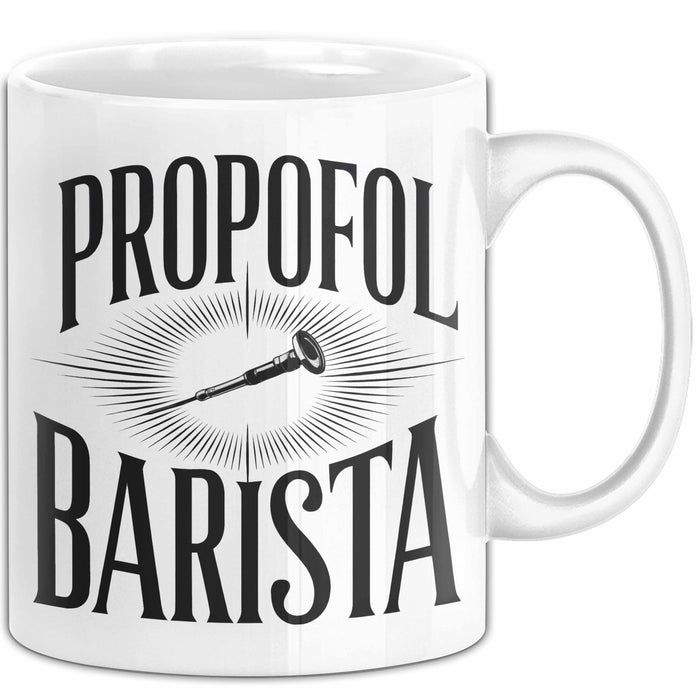 Sanitäter Tasse Geschenk Propofol Barista Lustiges Geschenk Weiß Trendation